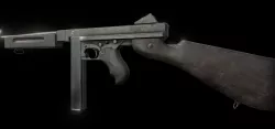 M1A1 Thompson Submachinegun Low-poly  3D model