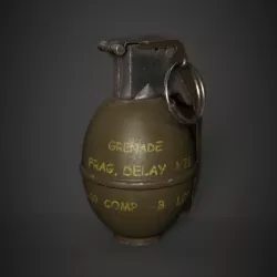 M26 Grenade Low-poly  3D model