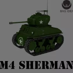 M4 Sherman Low-poly  3D model