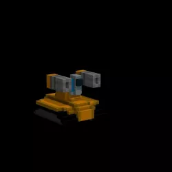 Machine gun drone Low-poly  3D model