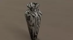 Marble Vase Low-poly  3D model