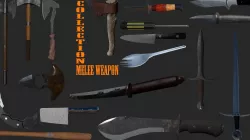 Melle weapons pack Low-poly  3D model