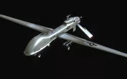 Military UAV General Atomics MQ-1C Gray Eagle Low-poly  3D model