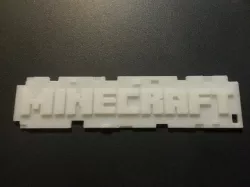 minecraft logo keychain