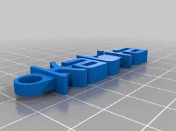 My Customized Message Keychain