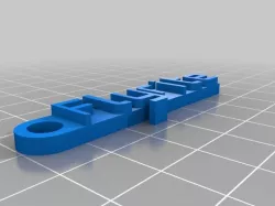 My Customized Message Keychain