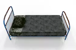 Old Bed with Mold 3D model