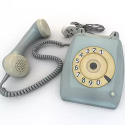 Old Rotary Dial Phone 3D model