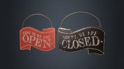 sign open closed 3D Models | Page 1 | STLFinder