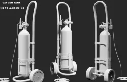 Oxygen tank  Low-poly  3D model