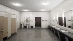 PBR Restroom Low-poly  3D model