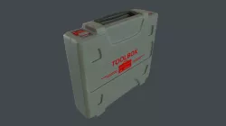 Plastic Tool Box  Low-poly  3D model
