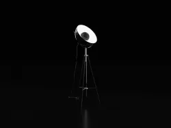 Realistic Studio Lamp Modeling 3D model