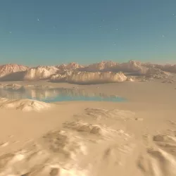 Rocky Desert Scene for Vue 3D model