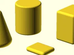 Rounded SCAD objects