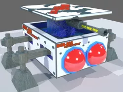 Sci Fi Sentry Bot Low-poly  3D model