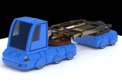 Sci-fi Truck Low-poly  3D model
