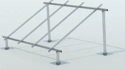 Solar panel mounting structure