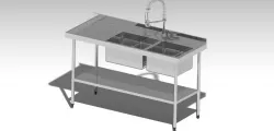 stainless steel kitchen sink