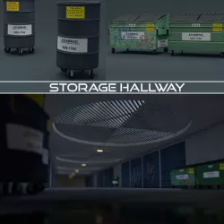 Storage Hallway  3D model
