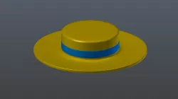Straw hat 3D model