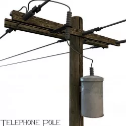 Telephone Pole 3D model
