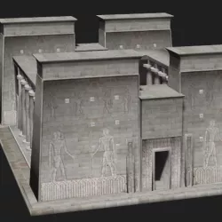 Temple Low-poly  3D model