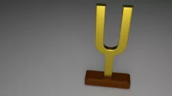 tuning fork 3D model