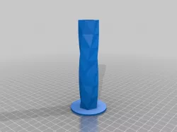 Twistet vase round foot