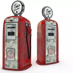 Vintage Gas Pump 3D model