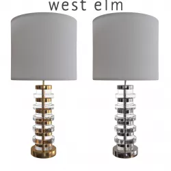 West Elm Clear Disc Table Lamp  3D model