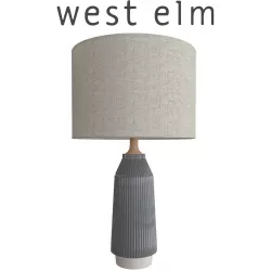 West Elm Roar Rabbit Ripple Ceramic Table Lamp Large 3D model