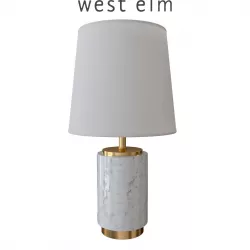 West Elm Small Pillar Table Lamp 3D model
