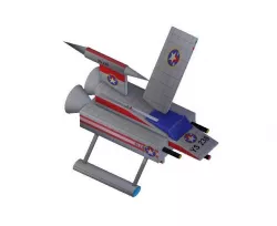 Y-wing Fighter  Low-poly  3D model
