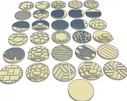 32mm Round Bases (x31) for Warhammer 40k or Dungeons & Dragons tabletop Miniatures