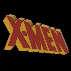 3D MULTICOLOR LOGO/SIGN - X-Men