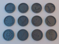 40k Tokens - Space Marines Series 2 - 40mm x 4mm