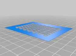 Airbrush Stencil/Template 5mm hex pattern