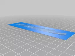 Airbrush Stencil/Template Hazard Stripes