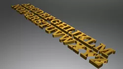 Alphabet 15mm with 2mm chain pitch