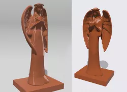 Angel heart statue, angel star sculpture, Angel Figurine, meaningful spiritual gift,  Altar Meditation, Peace, Faith, Love, Hope, Healing, Protection