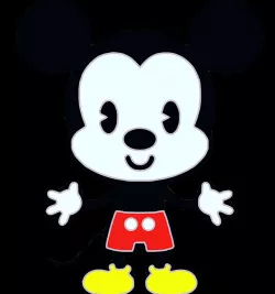 Badge cute Mickey mouse
