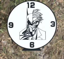 batman-joker clock with led lighting