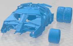 Batmobile 2005 Printable Body Car