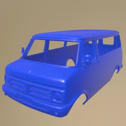 bedford cf mk1 minibus 1972 Printable Body