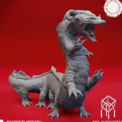 Behir - Tabletop Miniature (Pre-Supported)