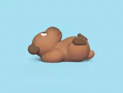 Capybara Lying