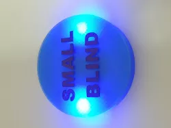 Casino Poker Texas Hold‘em / Omaha / Card Game Small Blind Buttons with Blue led lights