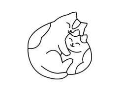 cat mom and baby cookiecutter