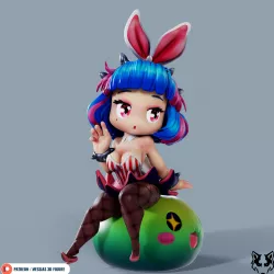Chibi Bunny girl maple story